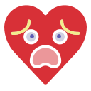 Disappointed,Emoji,Emotion,Fail,Heart,Nervous