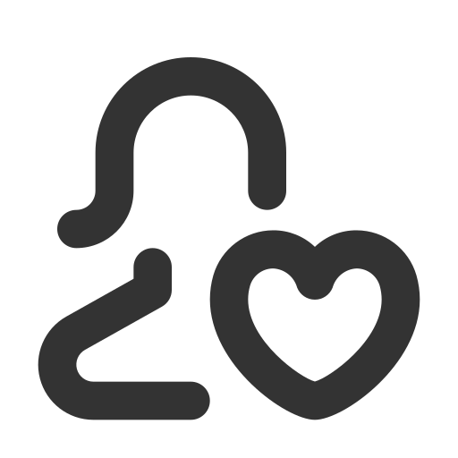 Friend, girl, heart, lover icon