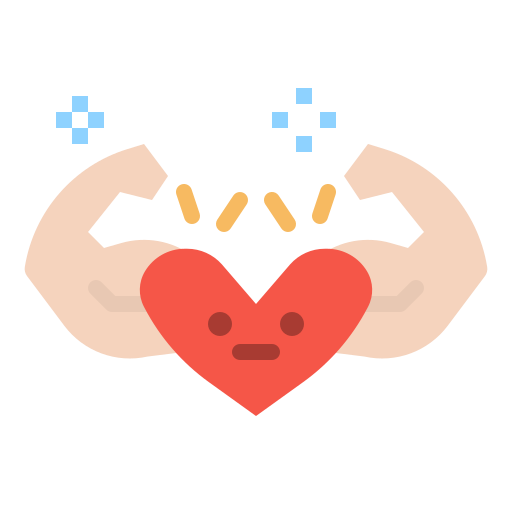 Health, healthy, heart, strength, strong icon