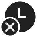 Ic,Fluent,Clock,Dismiss,Filled ok 