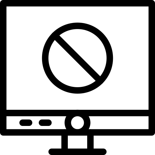 Allowed, layer, lcd, moniter, not icon