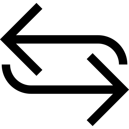 Repeat, return, round, trip icon