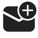 Ic,Fluent,Mail,Add,Filled ok 