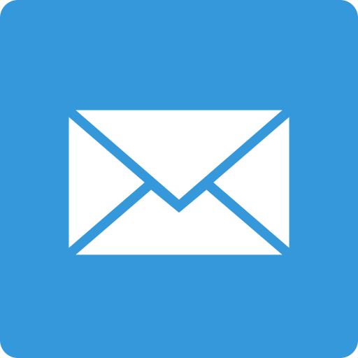 Mail, media, social, square icon