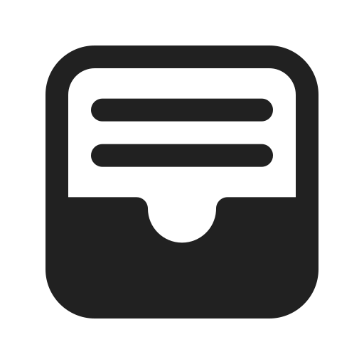 Ic, fluent, mail, inbox, all, filled icon