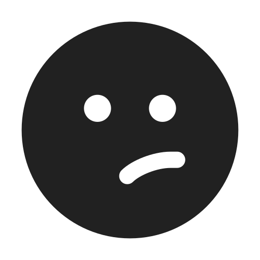 Ic, fluent, emoji, sad, slight, filled icon
