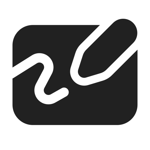 Ic, fluent, whiteboard, filled icon