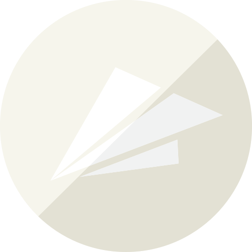 Notification, plane, paper, send, letter, mail, message icon