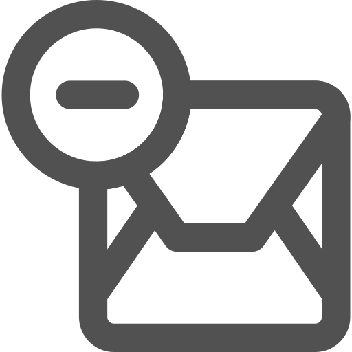 Business, delete, email, envelope, mail, message, remove icon