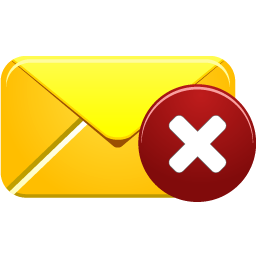 Delete, email icon