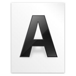 File, font, letter, w icon