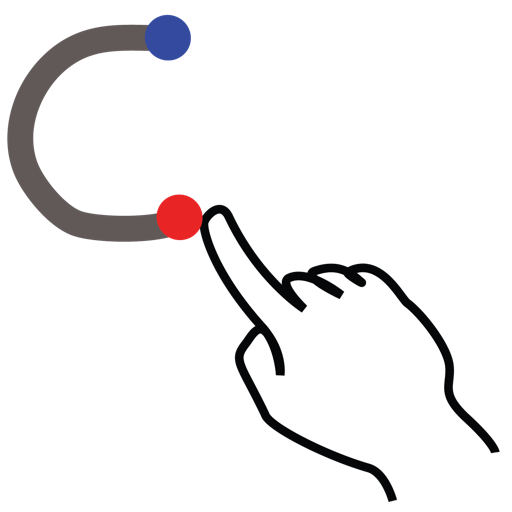 C, gestureworks, letter, lowercase, stroke icon