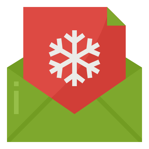 Card, christmas, envelope, greetings, letter icon
