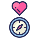Compass,Love,Valentines,Romantic,Heart