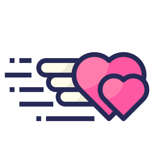 Love, message, heart, valentines, cupid icon