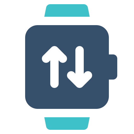 Watch, smartwatch, transfer icon
