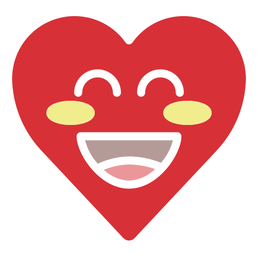 Emoji, emotion, happy, heart, smile icon