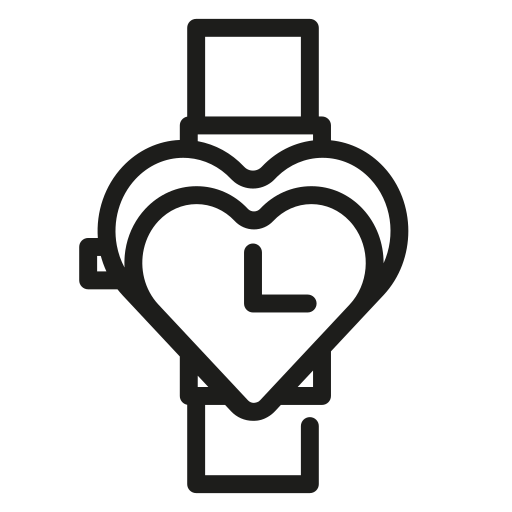 Valentines, watch, romantic, romance, heart, love icon