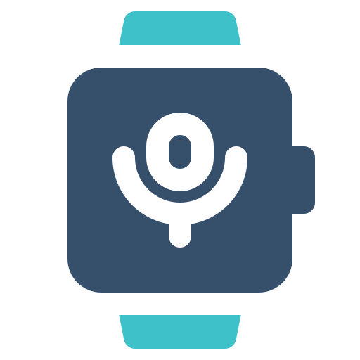 Watch, microphone, smartwatch, recorder icon