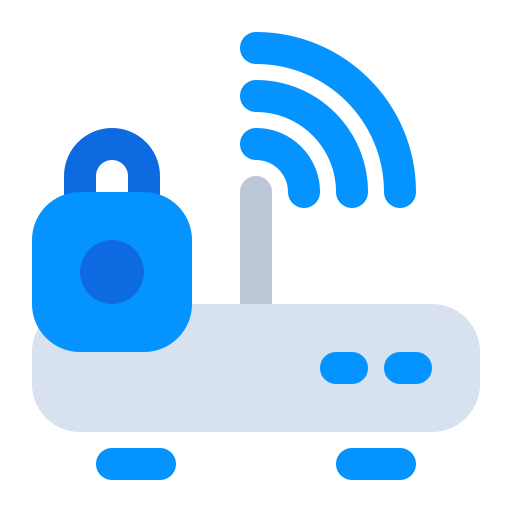 Internet, lock, password, router, security, signal, wifi icon