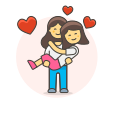 Arms,Couple,Hold,In,Lesbian,Love