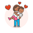 Arms,Couple,Hold,In,Lesbian,Love