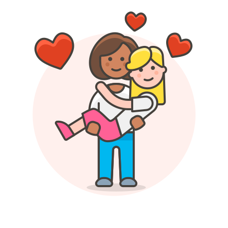 Arms, couple, hold, in, lesbian, love icon