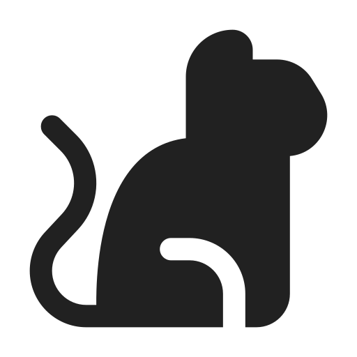 Ic, fluent, animal, cat, filled icon