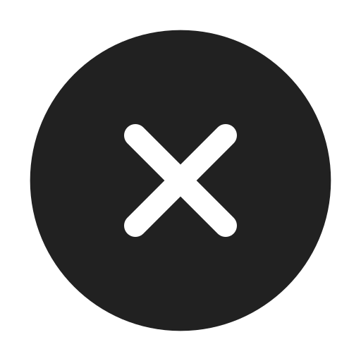 Ic, fluent, dismiss, circle, filled icon