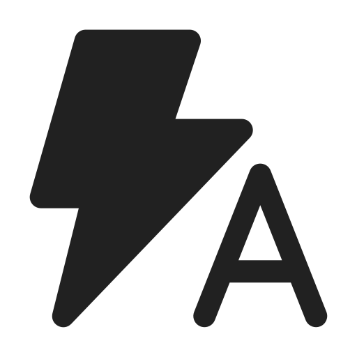 Ic, fluent, flash, auto, filled icon