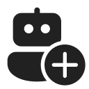 Ic,Fluent,Bot,Add,Filled