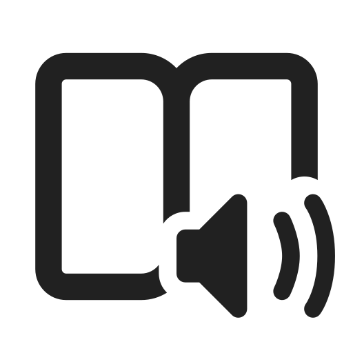 Ic, fluent, immersive, reader, filled icon
