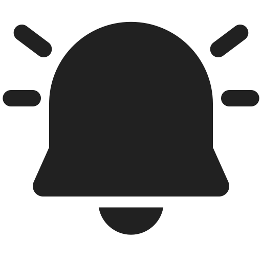 Ic, fluent, alert, on, filled icon