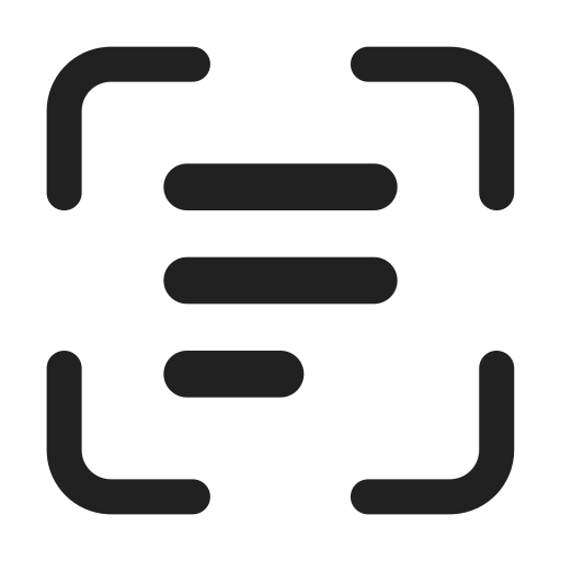 Ic, fluent, scan, text, filled icon