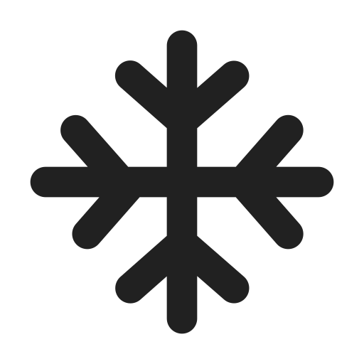 Ic, fluent, weather, snowflake, filled icon