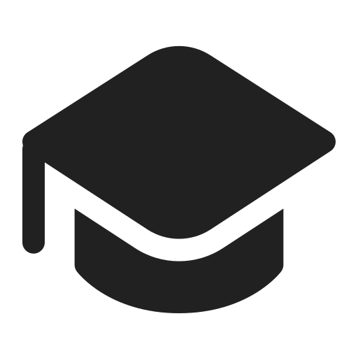 Ic, fluent, hat, graduation, filled icon