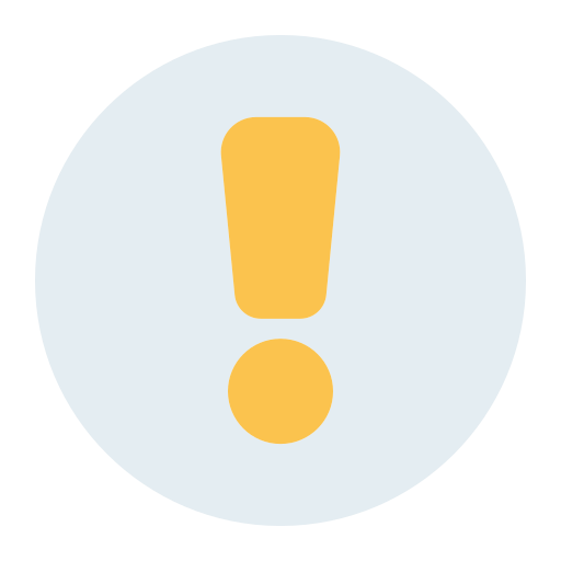 Warning, exclamation, caution, attention, danger, alert, problem icon