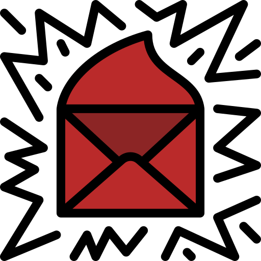 Colour, harry, howler, mail, post, potter icon
