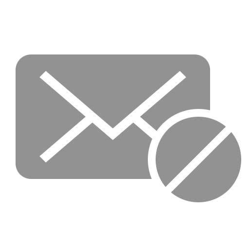 Forbidden, mail icon