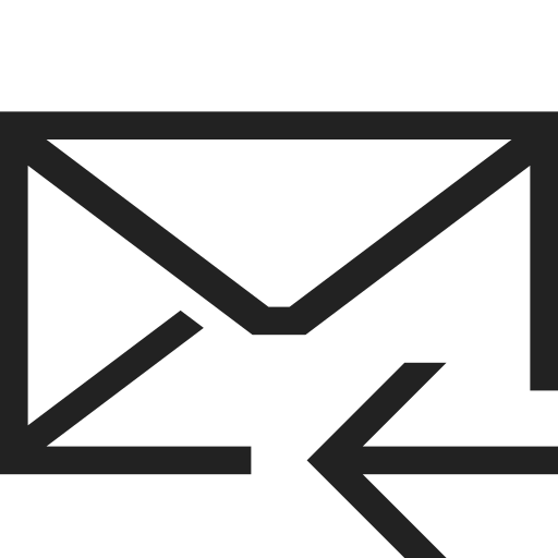 Email, in, letter, mail, message, communication, office icon
