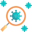 Covid-19 Coronavirus Protection or Prevention Flat icon 64x64