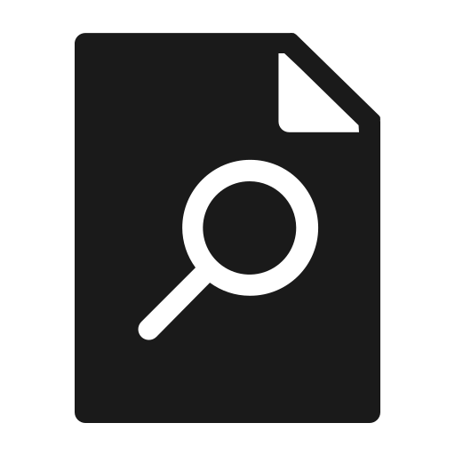 Document, extension, magnifier, page, paper, search, zoom icon