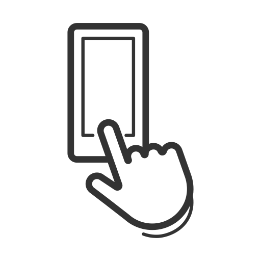 Handheld, control, gps, pointer, swipe, touchscreen, gesture icon