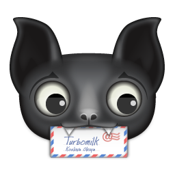 Bat, mail, animal icon