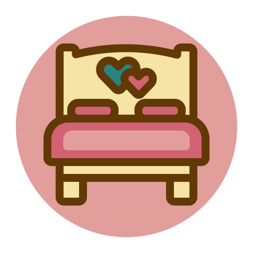 Bed, love, making, romantic, sex icon