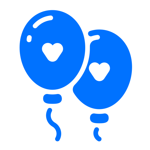 Balloons, event, love, party icon