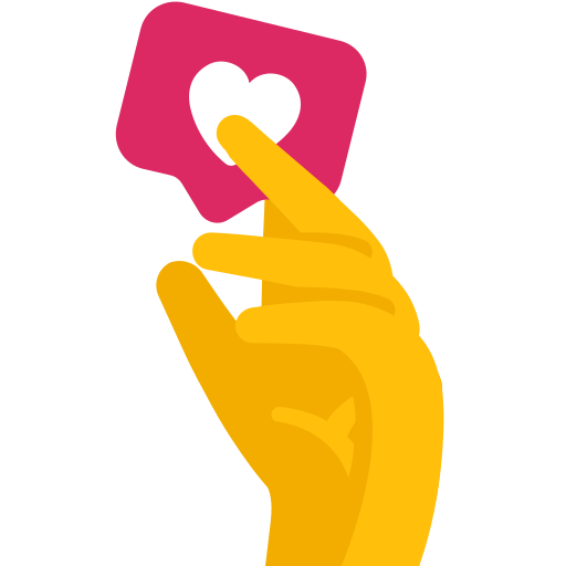 Hand, like, love icon