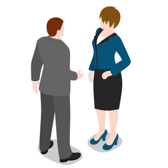 Businessman, businesswoman, group, pair, people, business, human icon