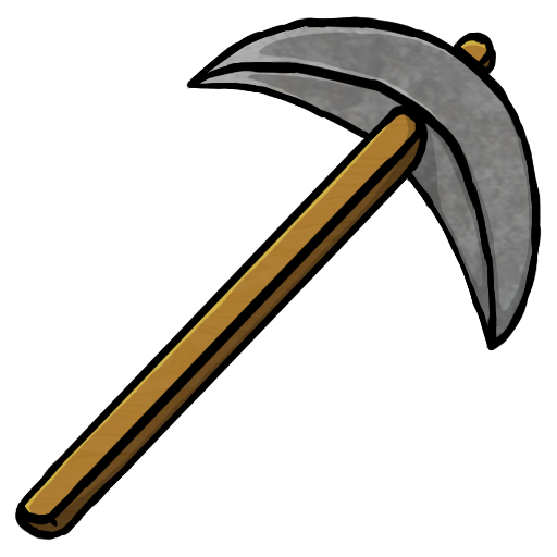 Stone, pickaxe icon