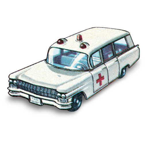 Ambulance, cadillac, car icon